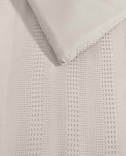 Variegated Waffle Comforter Set