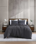 Solid Waffle Duvet Set