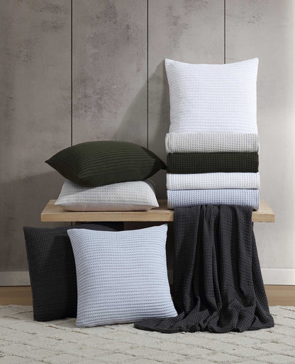 Solid Waffle Duvet Set