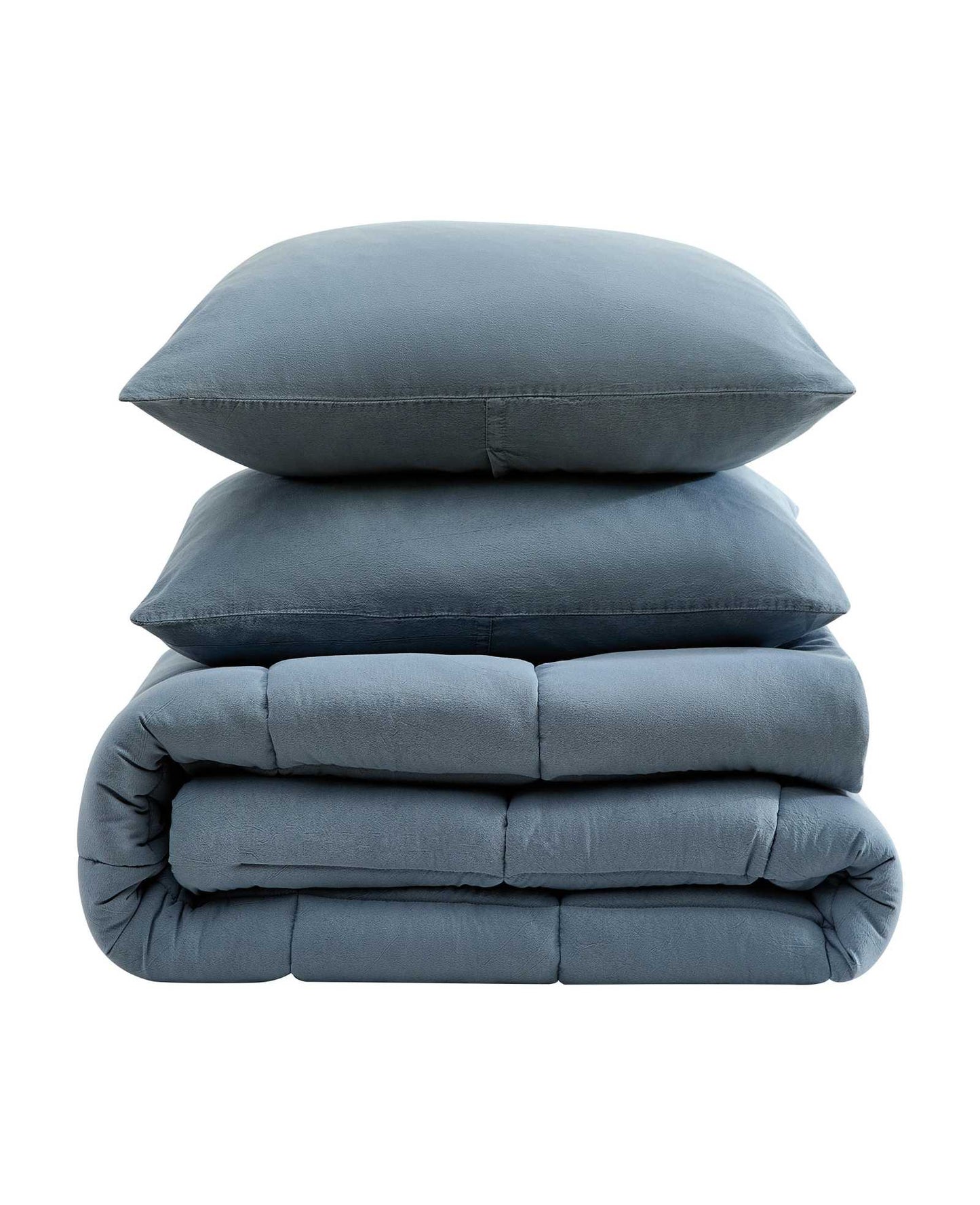 Stonewashed Solid Comforter Set