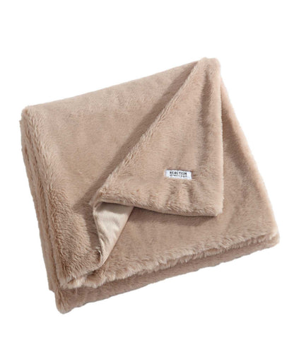 Faux Fur Solid Throw Blanket