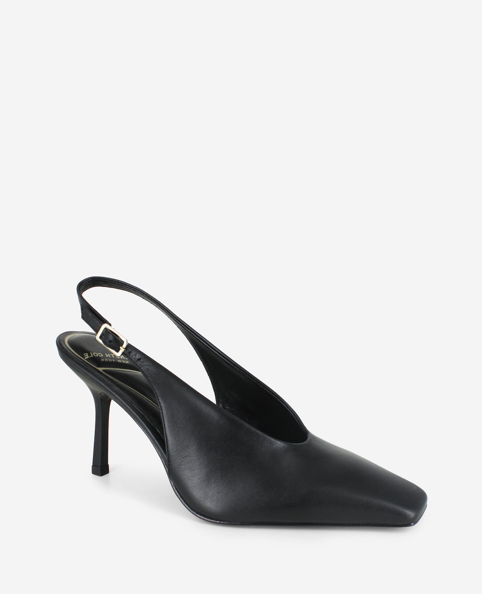 Aerial Leather Slingback Heel