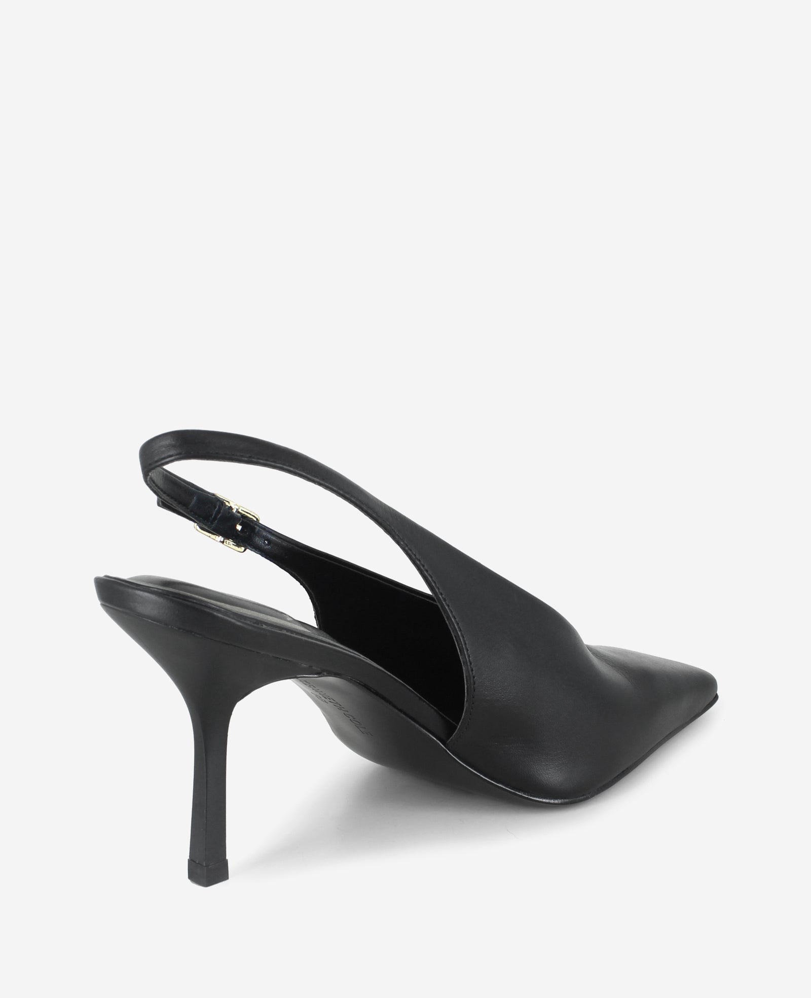 Aerial Leather Slingback Heel