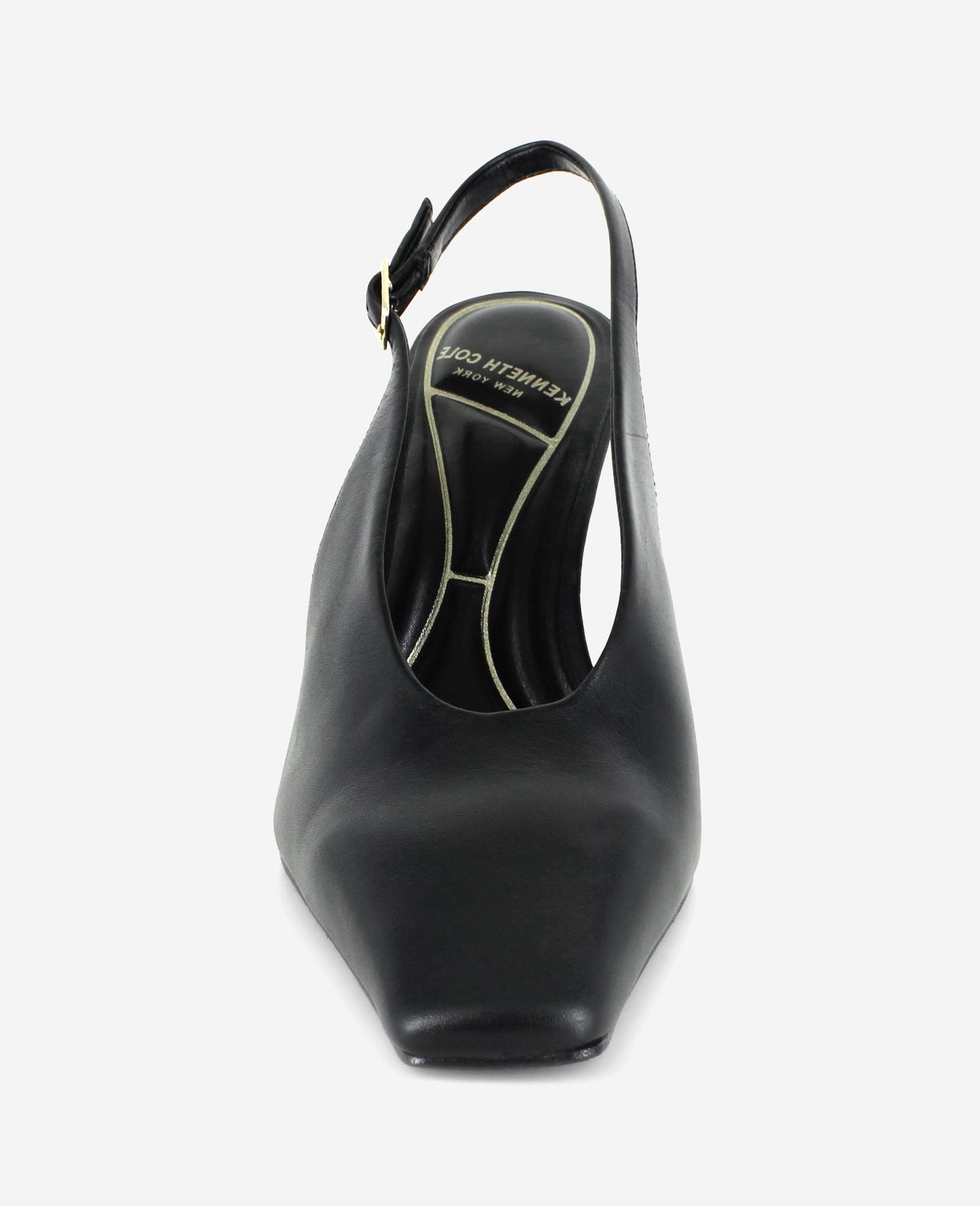 Aerial Leather Slingback Heel