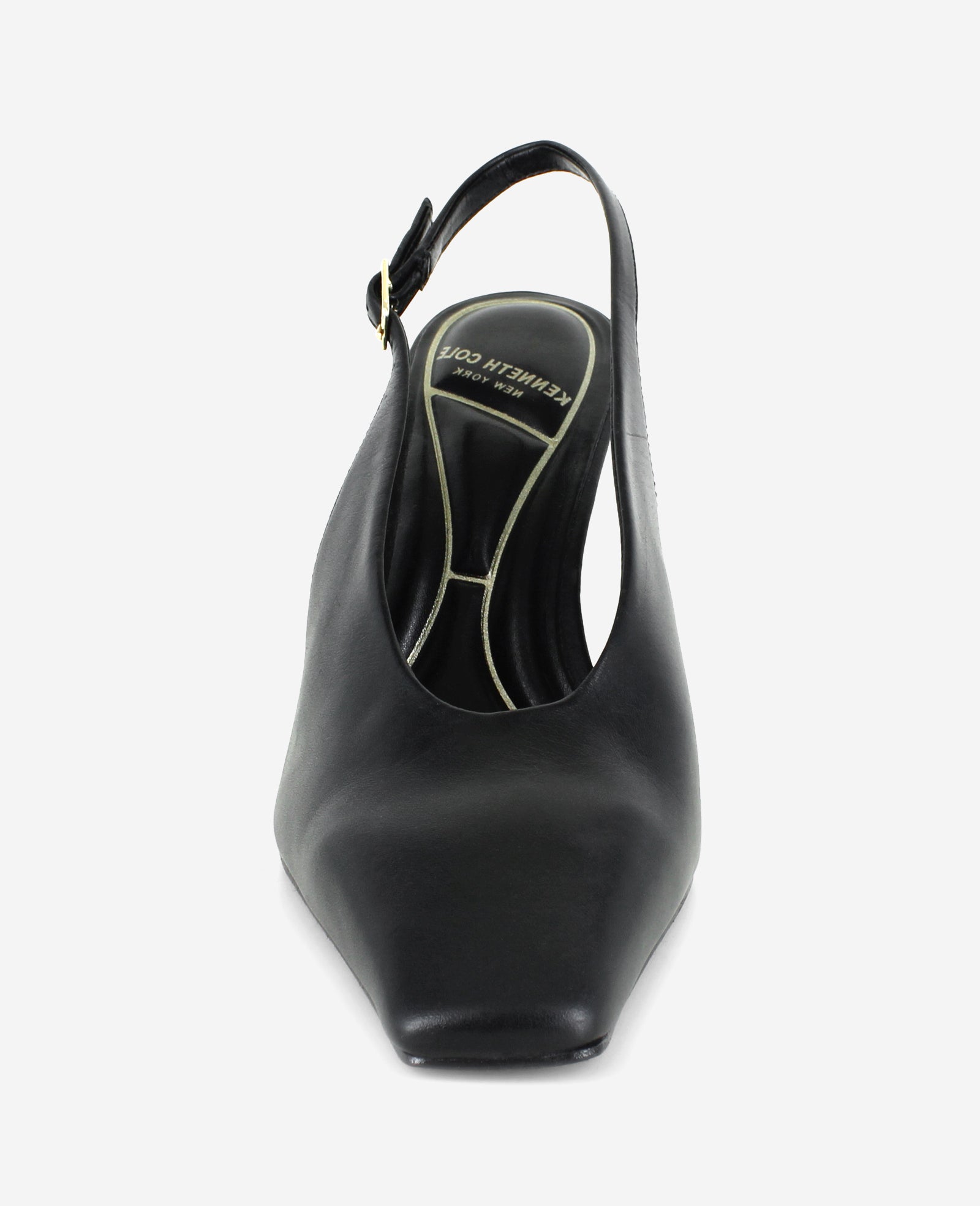 Aerial Leather Slingback Heel