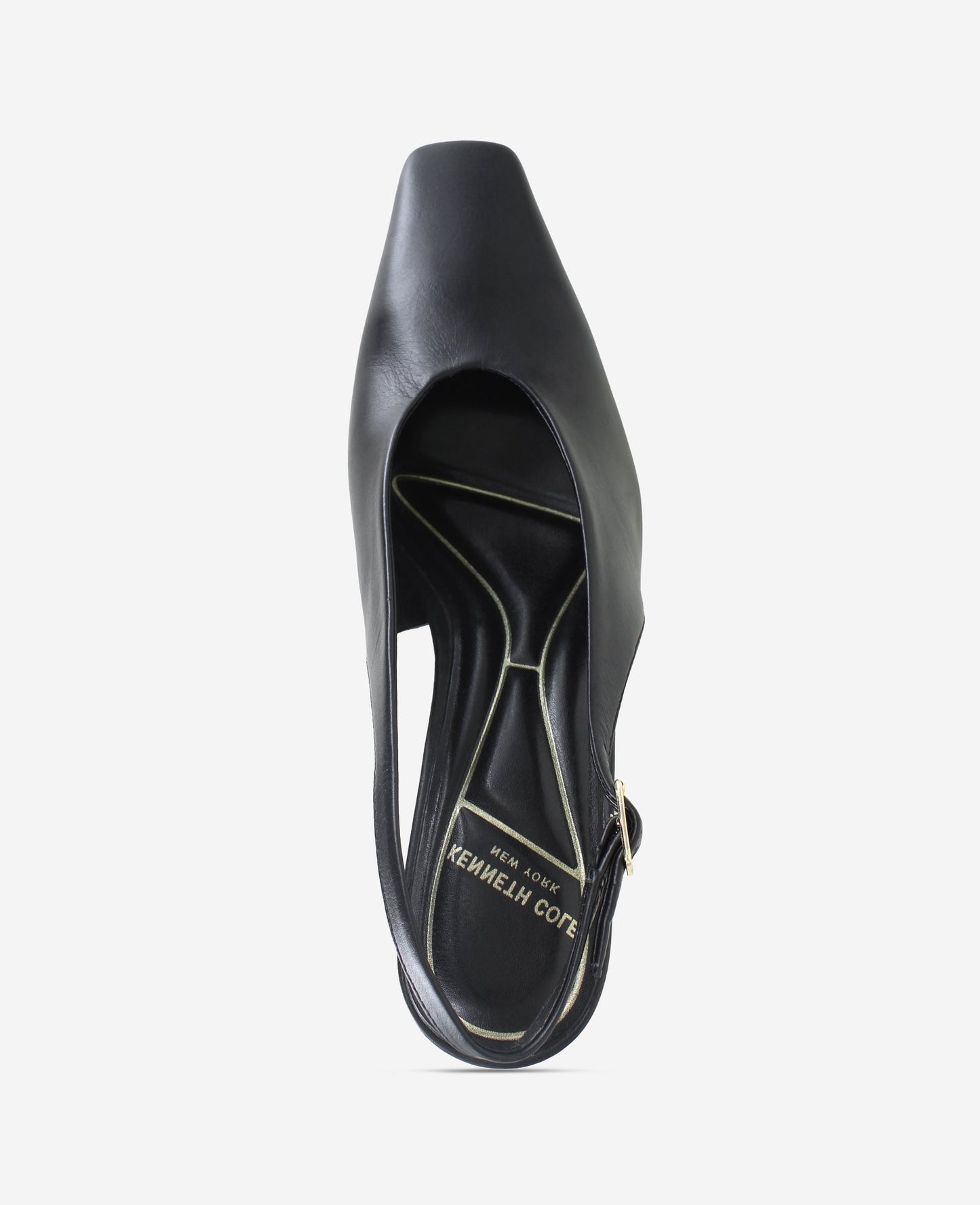 Aerial Leather Slingback Heel