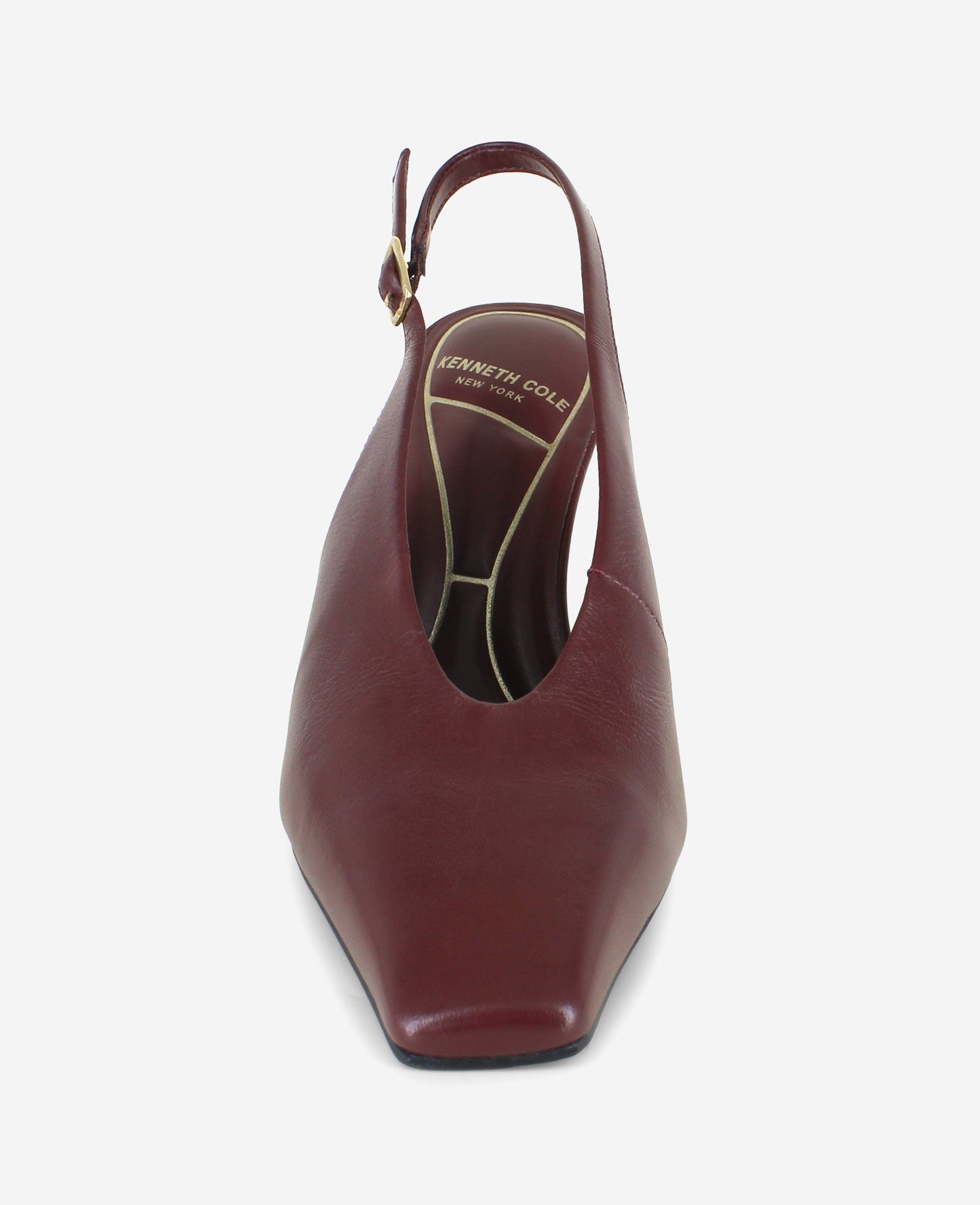 Aerial Leather Slingback Heel