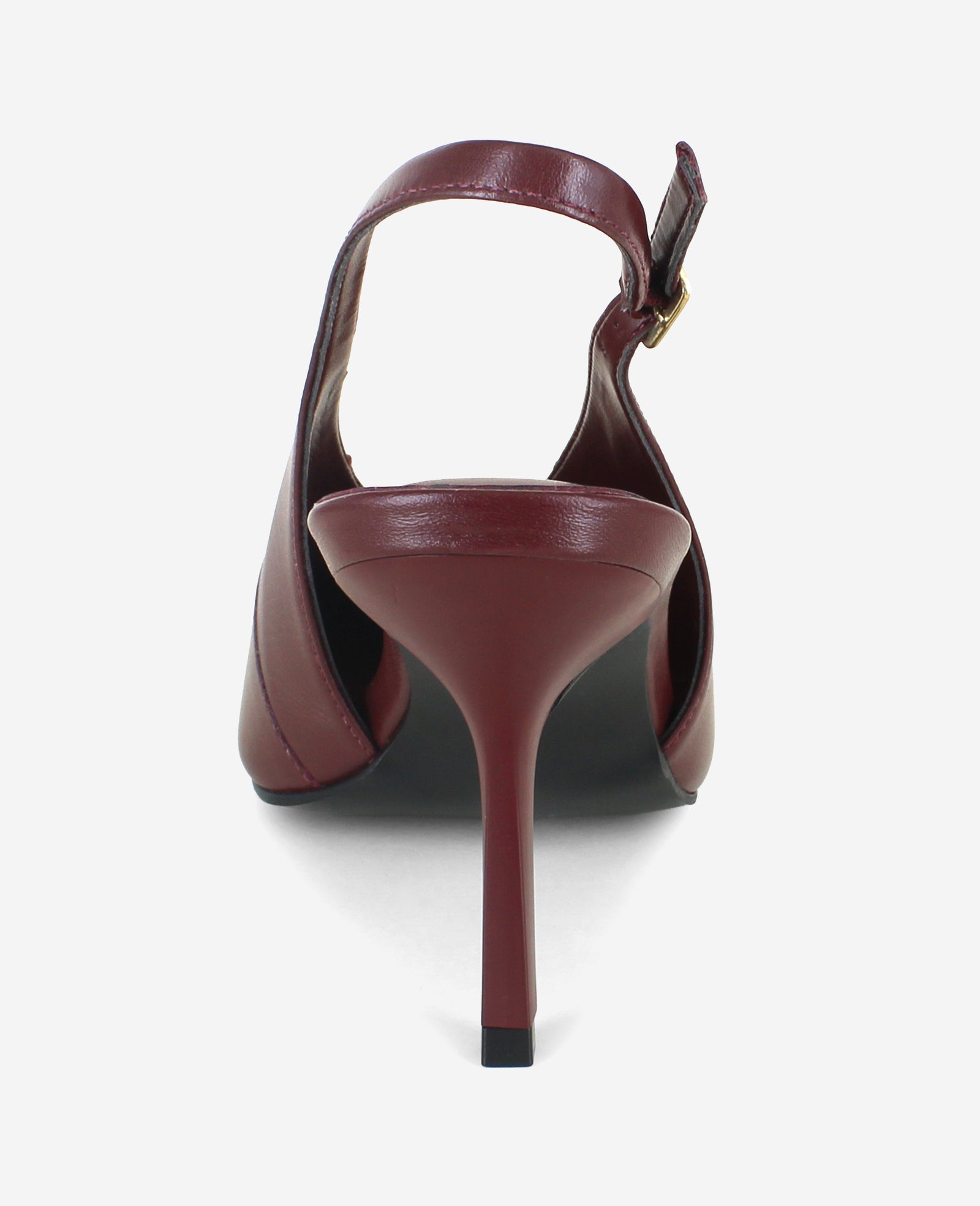 Aerial Leather Slingback Heel