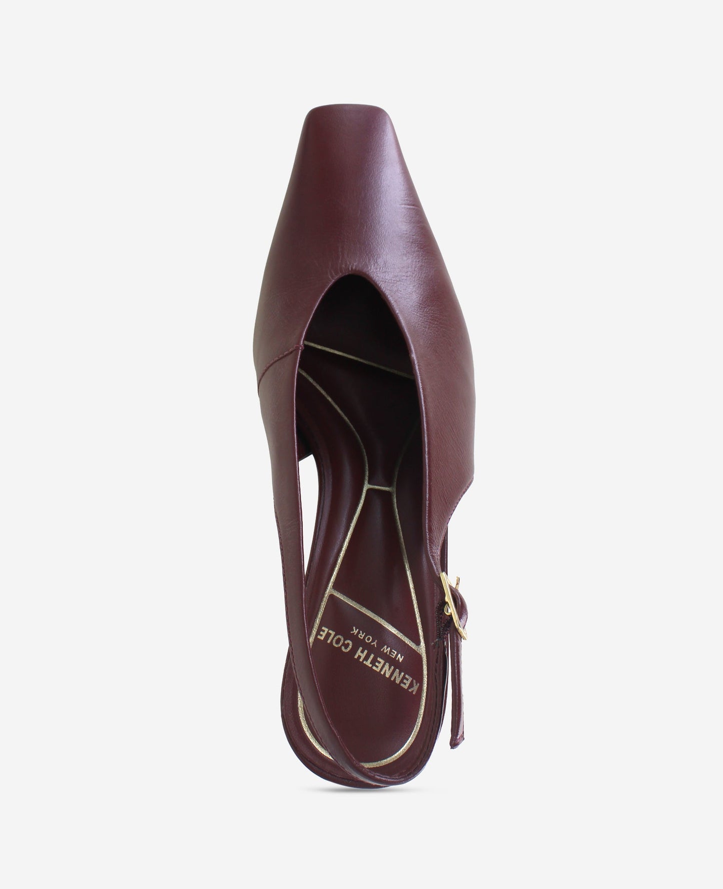Aerial Leather Slingback Heel