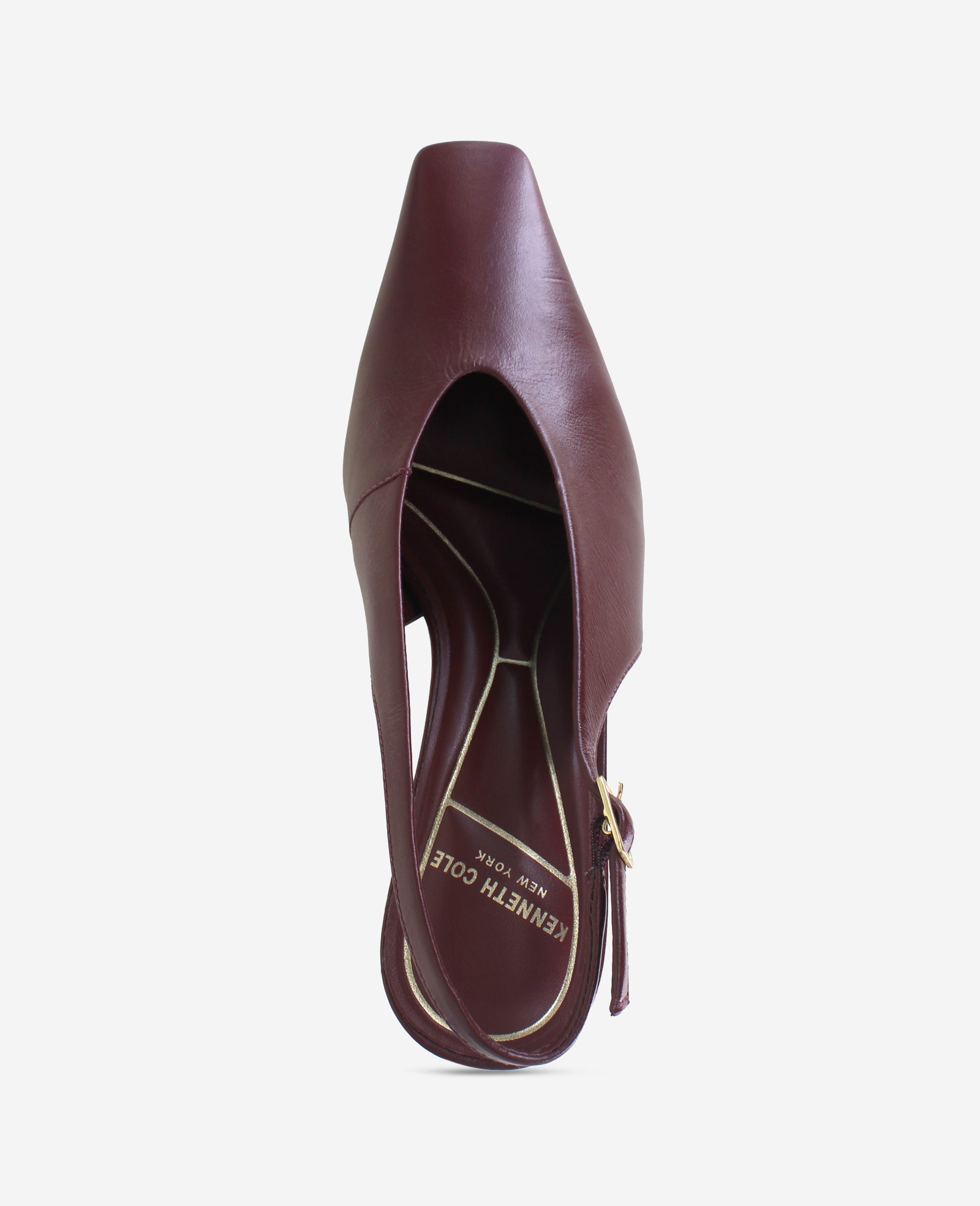 Aerial Leather Slingback Heel