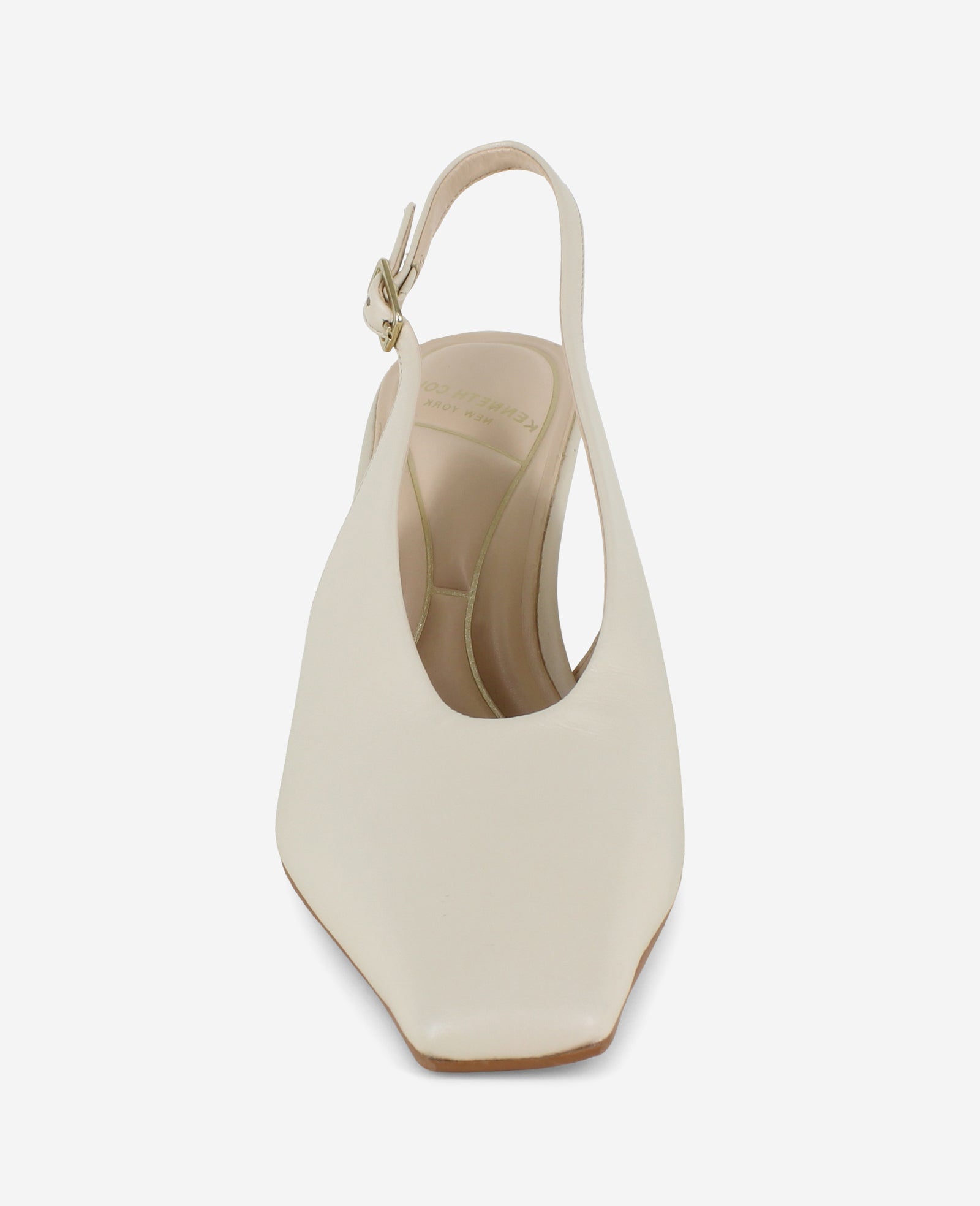 Aerial Leather Slingback Heel