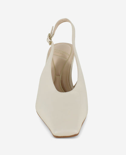 Aerial Leather Slingback Heel