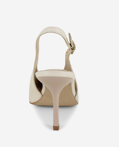 Aerial Leather Slingback Heel