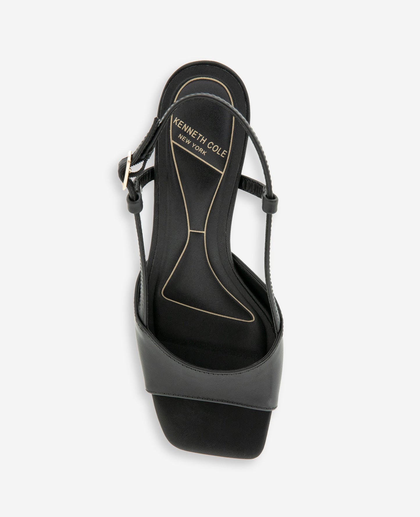 Anna Leather Open Toe Slingback Sandal
