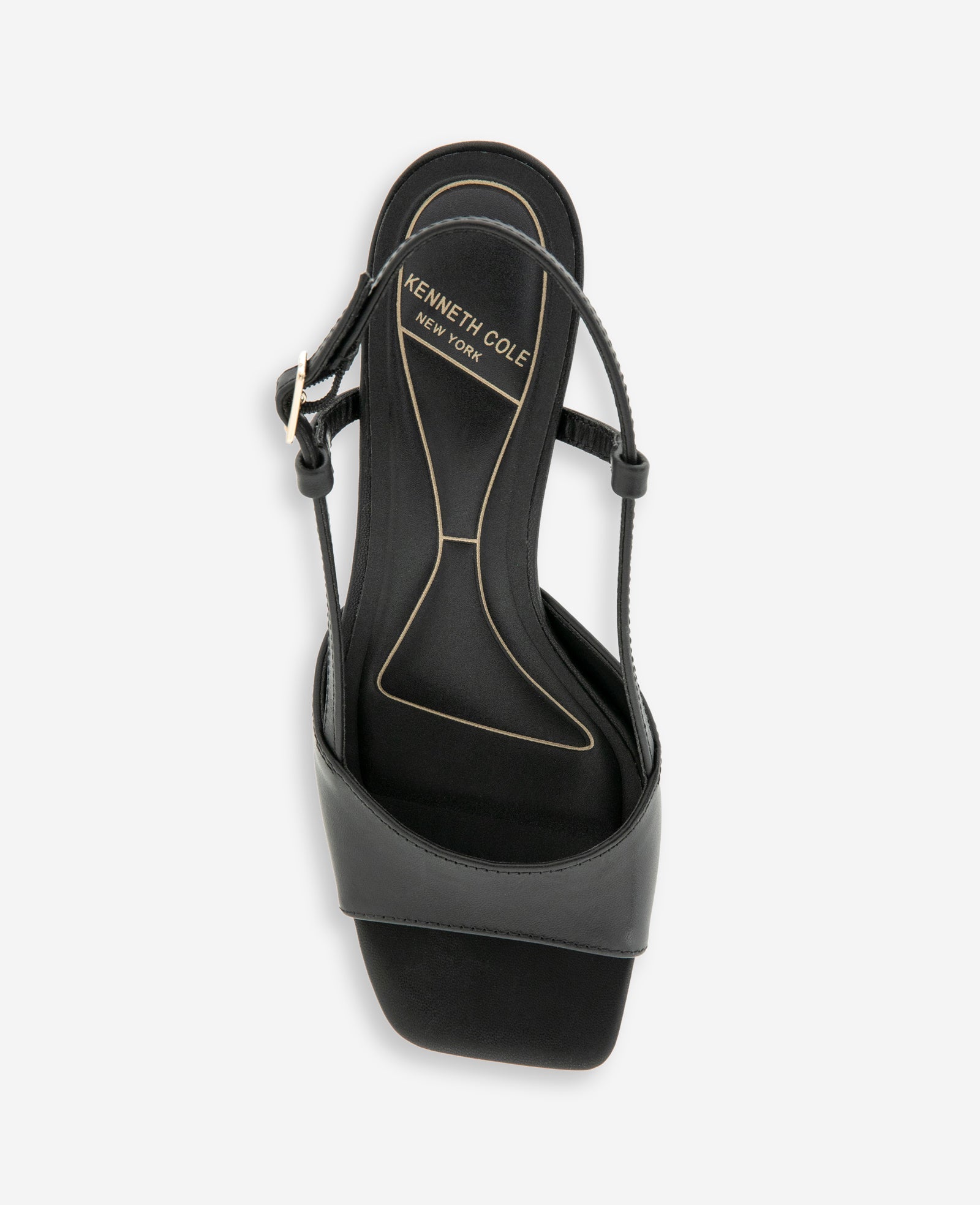 Anna Leather Open Toe Slingback Sandal