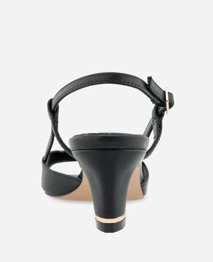 Anna Leather Open Toe Slingback Sandal