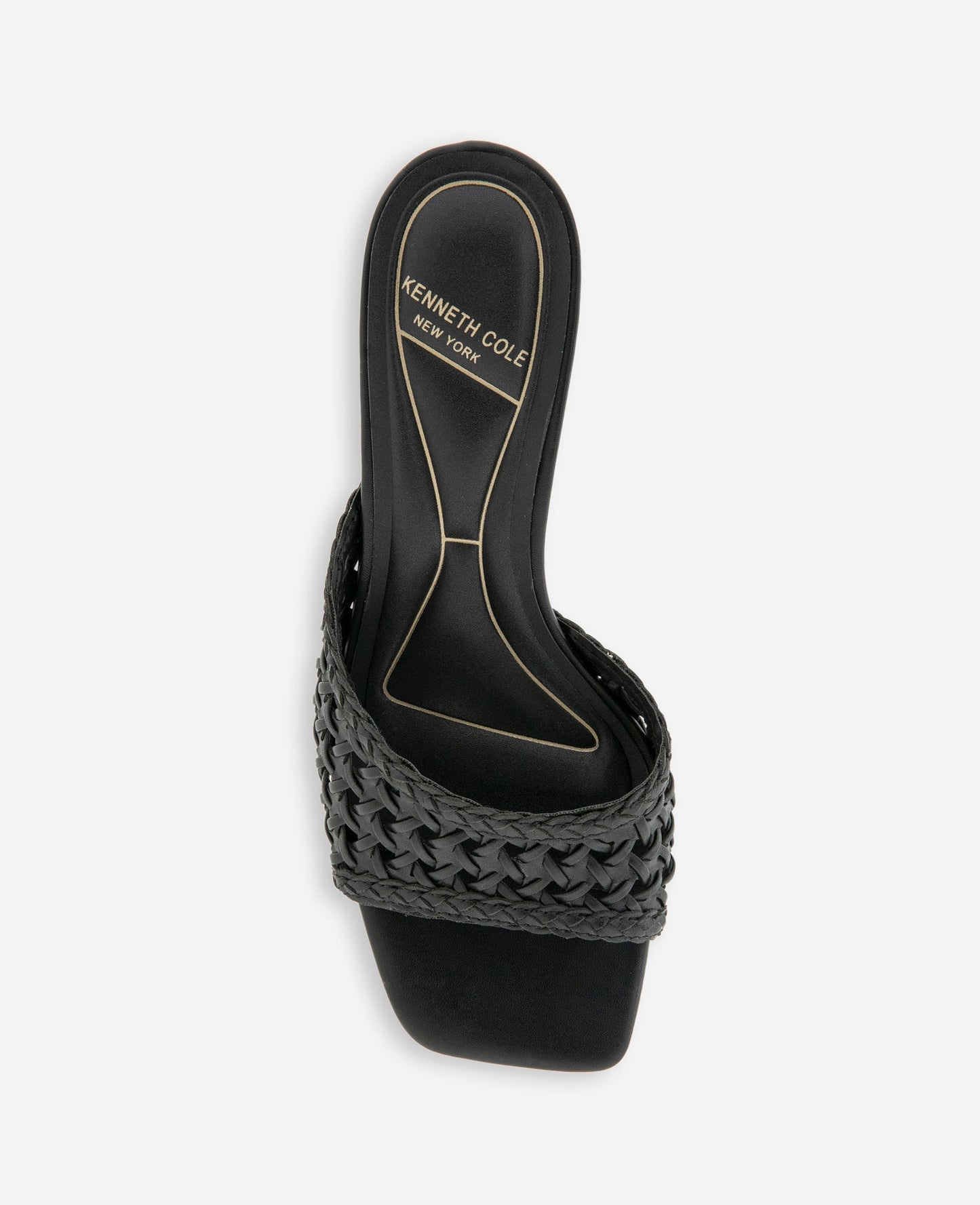 Arita Woven Leather Open Toe Heel
