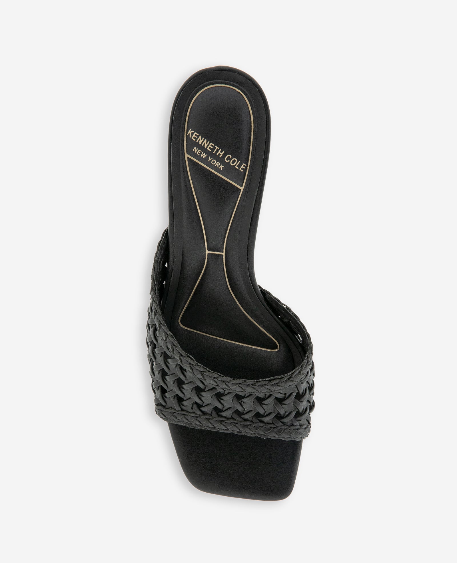Arita Woven Leather Open Toe Heel