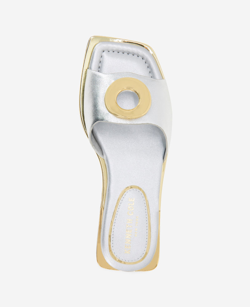 Asher Metallic Metal Ring Sandal