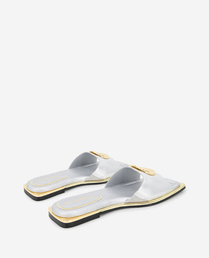 Asher Metallic Metal Ring Sandal
