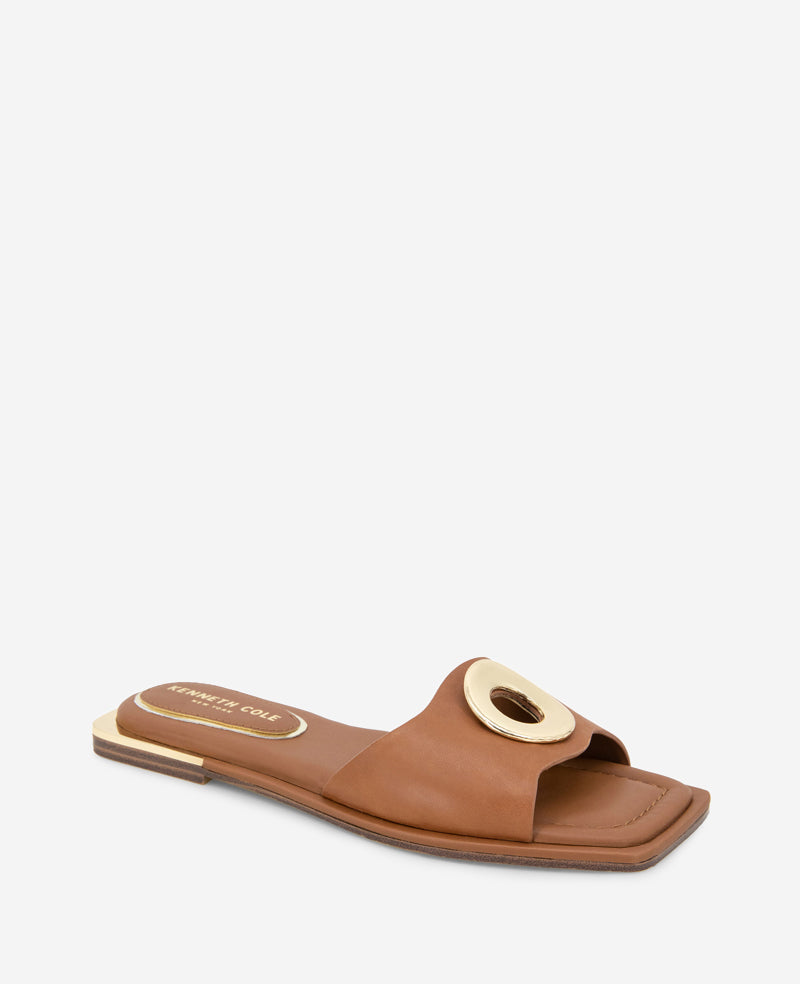 Asher Leather Metal Ring Sandal