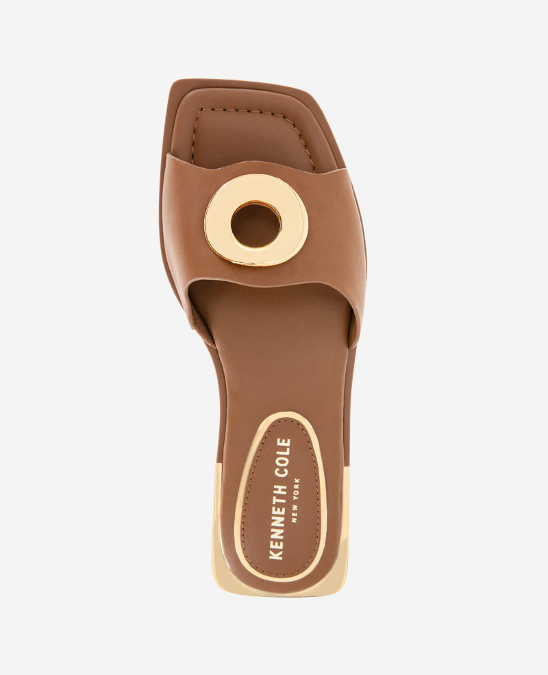 Asher Leather Metal Ring Sandal