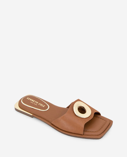 Asher Leather Metal Ring Sandal
