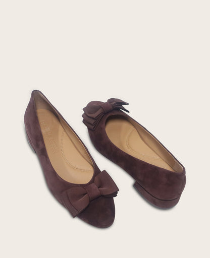 GENTLE SOULS - Atlas Suede Bow Flat