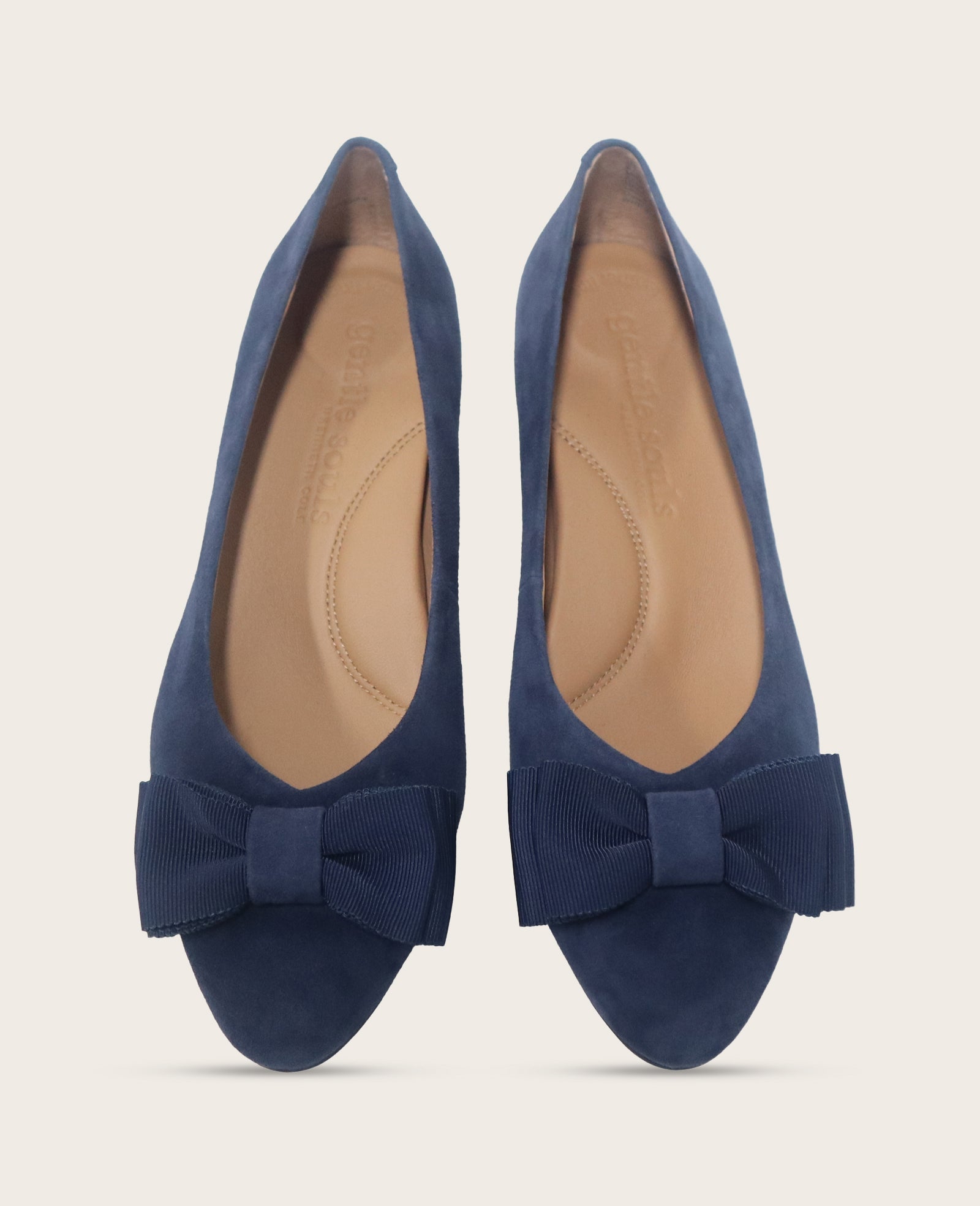 GENTLE SOULS - Atlas Suede Bow Flat