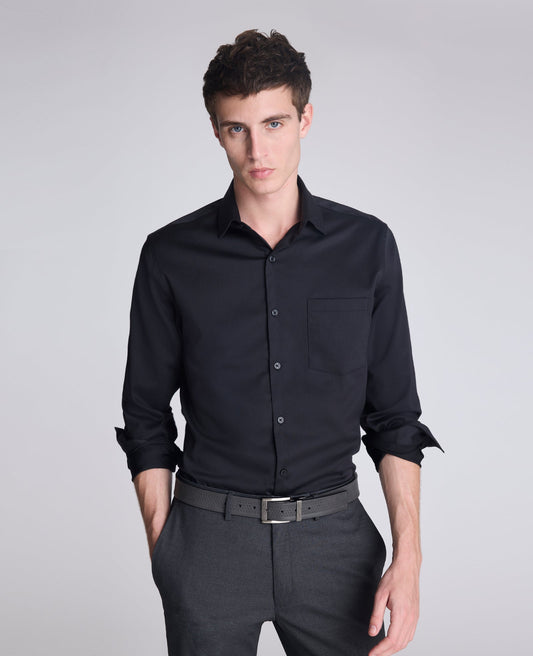 REACTION - Slim-Fit Button-Down Dress Shirt