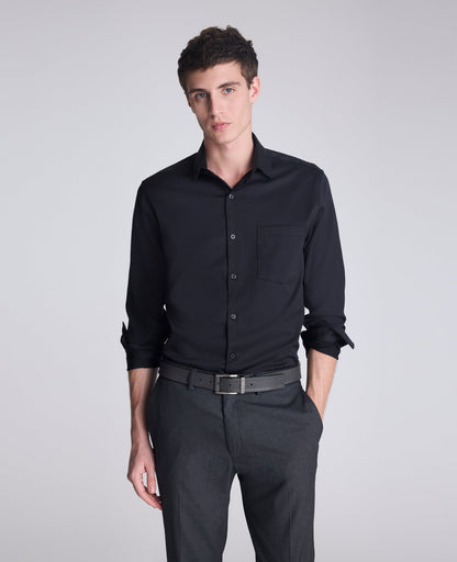 REACTION - Slim-Fit Button-Down Dress Shirt