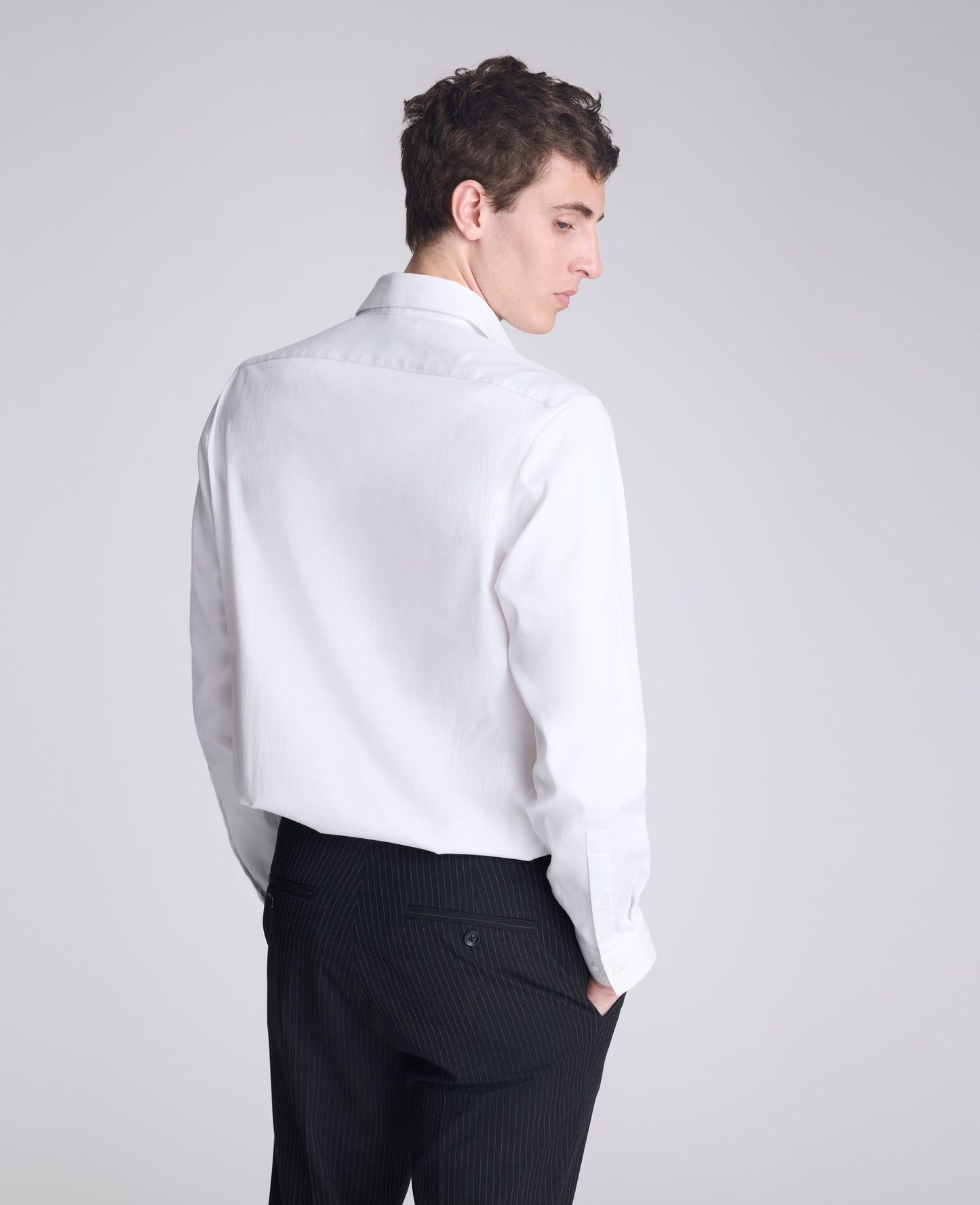 REACTION - Slim-Fit Button-Down Dress Shirt