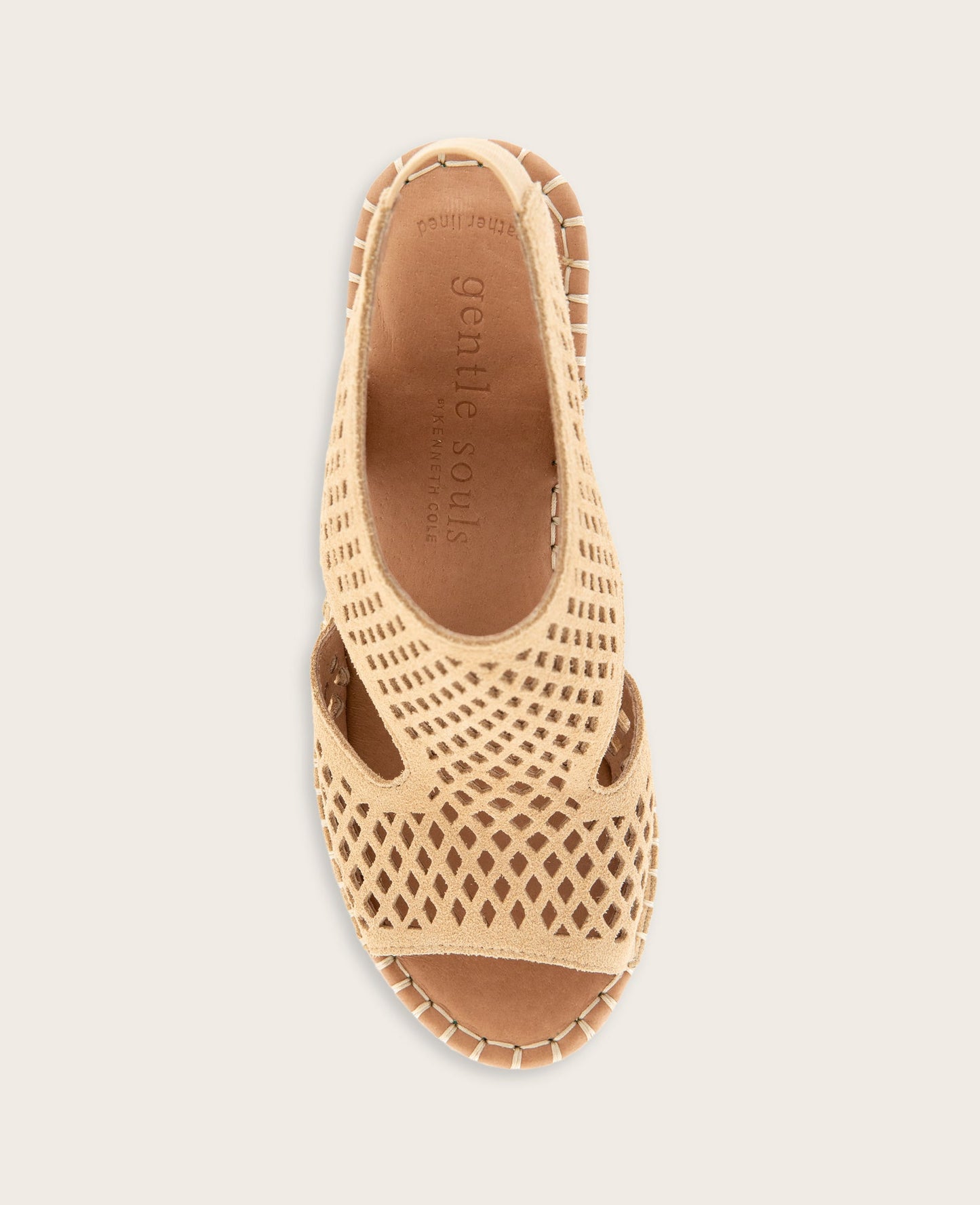 GENTLE SOULS - Cody Perforated Suede Espadrille Wedge