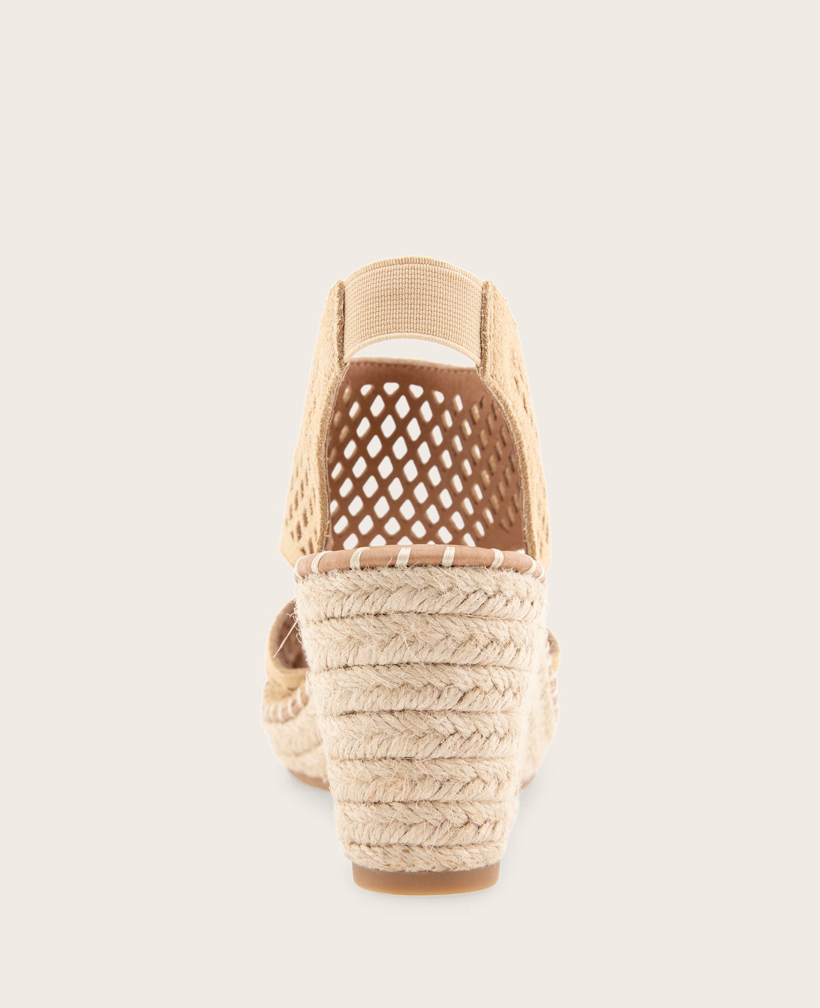 GENTLE SOULS - Cody Perforated Suede Espadrille Wedge