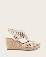 GENTLE SOULS - Cody Perforated Leather Espadrille Wedge