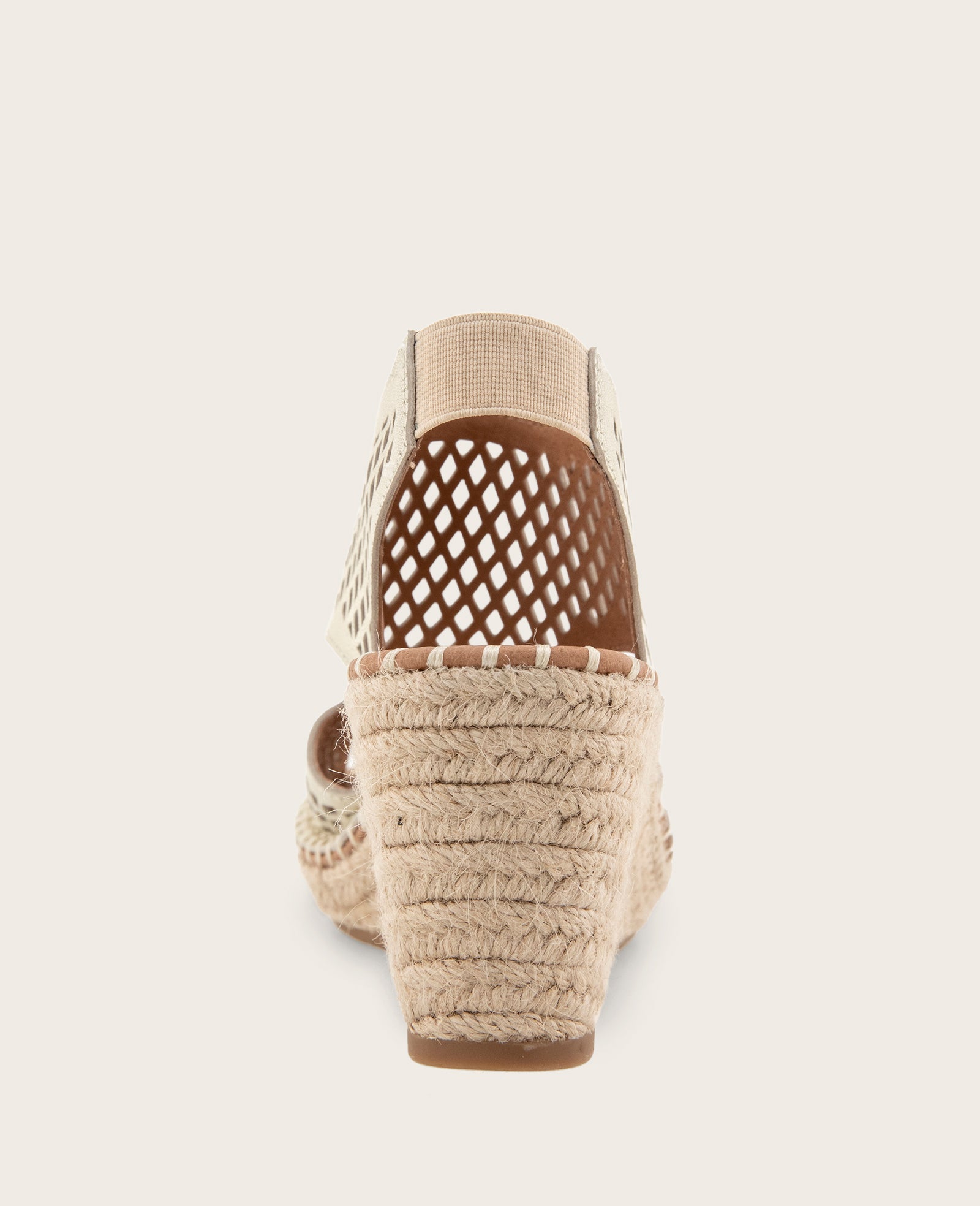 GENTLE SOULS - Cody Perforated Leather Espadrille Wedge