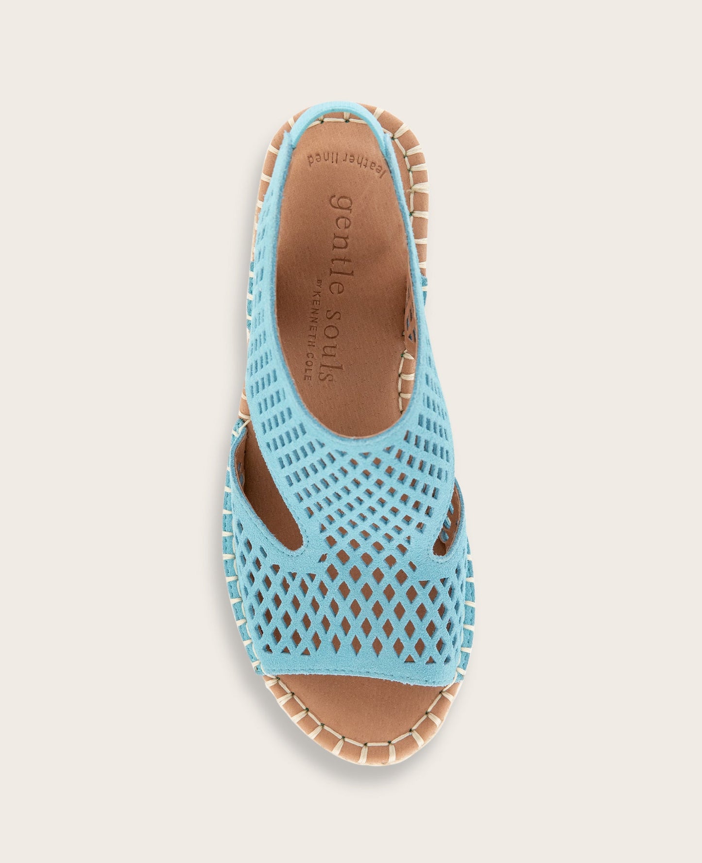 GENTLE SOULS - Cody Perforated Suede Espadrille Wedge