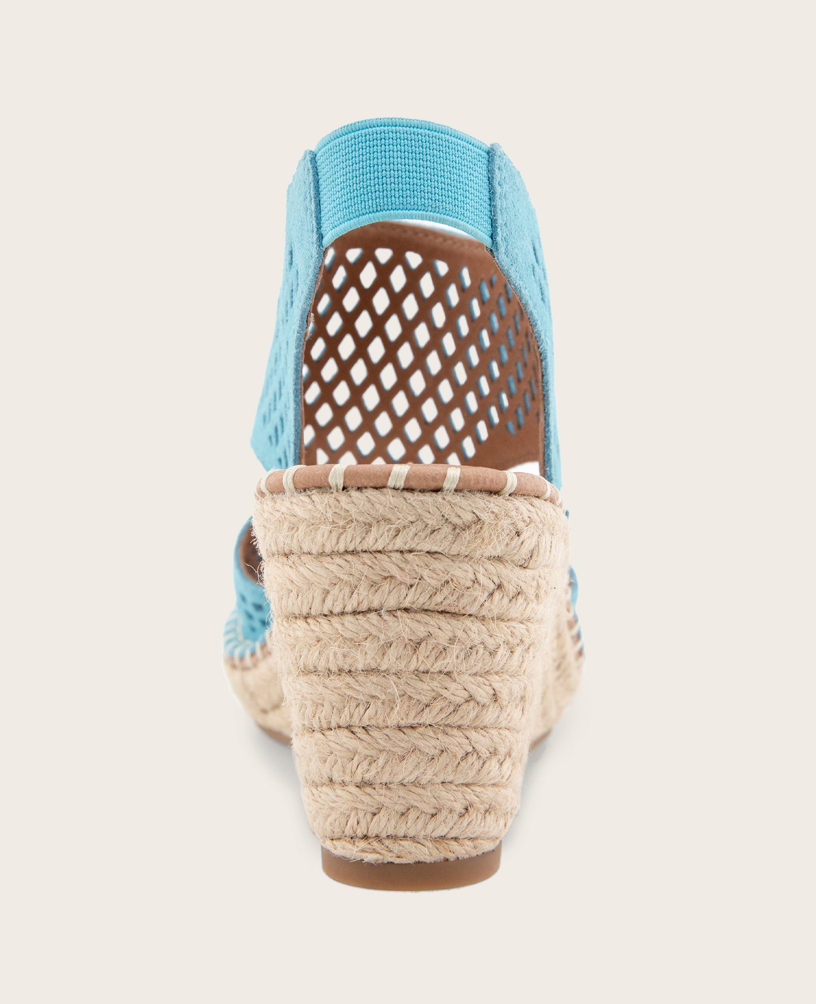 GENTLE SOULS - Cody Perforated Suede Espadrille Wedge