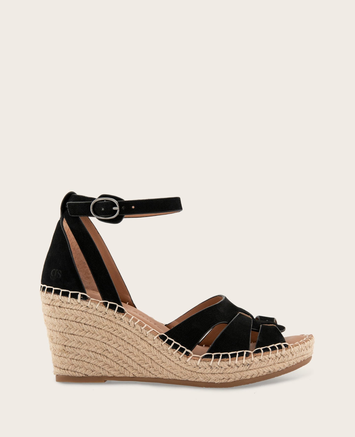GENTLE SOULS - Coolie Nubuck Espadrille Wedge