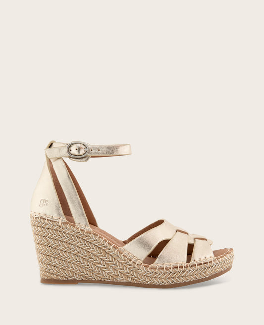 GENTLE SOULS - Coolie Metallic Espadrille Wedge