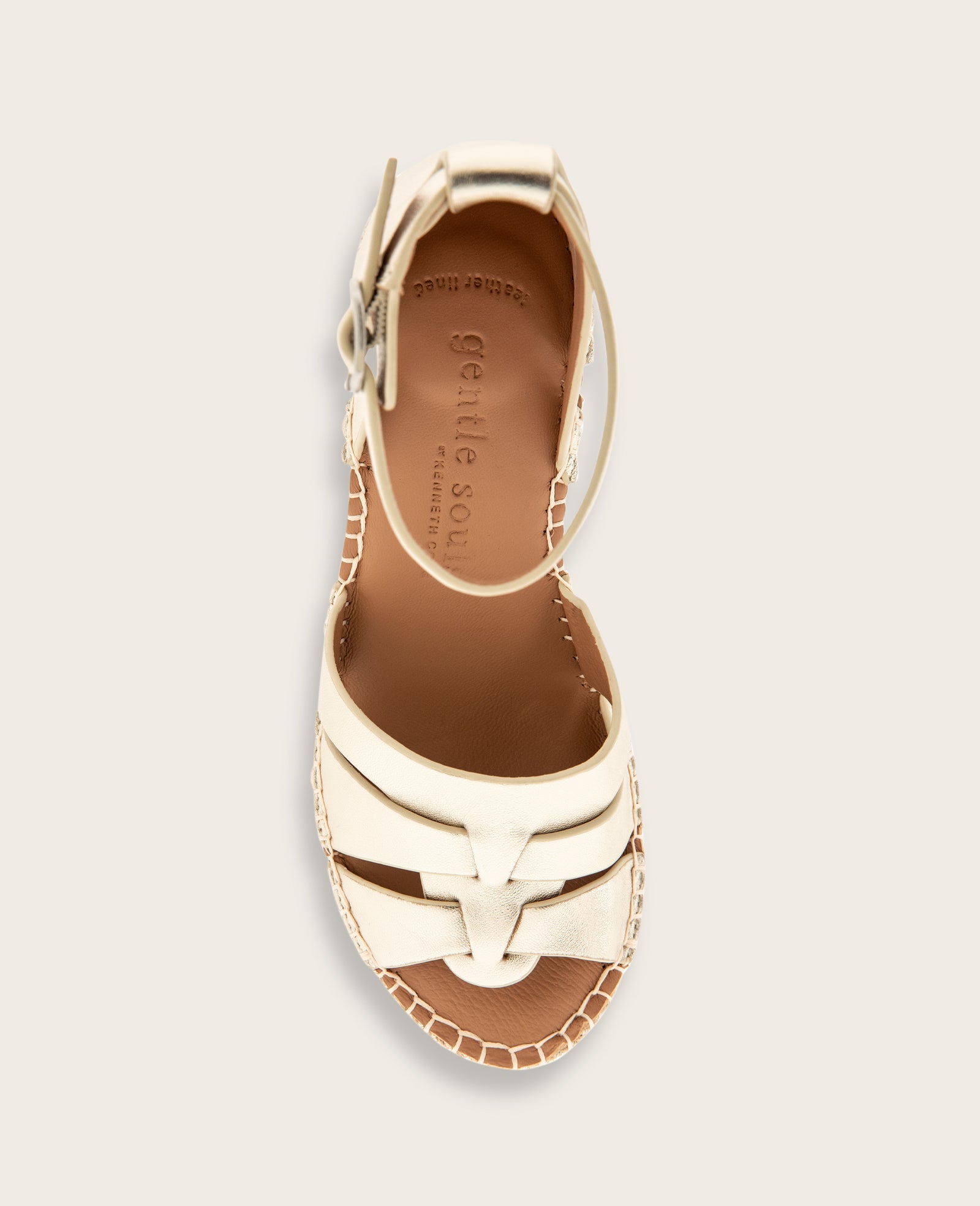 GENTLE SOULS - Coolie Metallic Espadrille Wedge