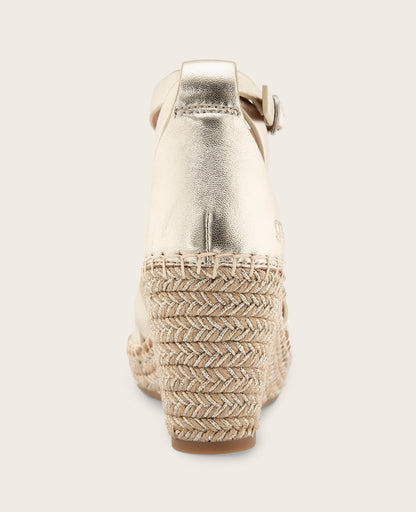 GENTLE SOULS - Coolie Metallic Espadrille Wedge