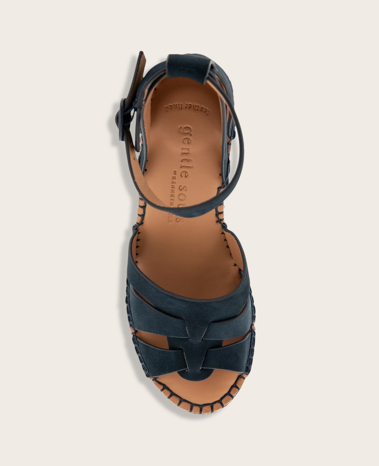 GENTLE SOULS - Coolie Nubuck Espadrille Wedge