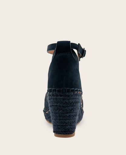 GENTLE SOULS - Coolie Nubuck Espadrille Wedge