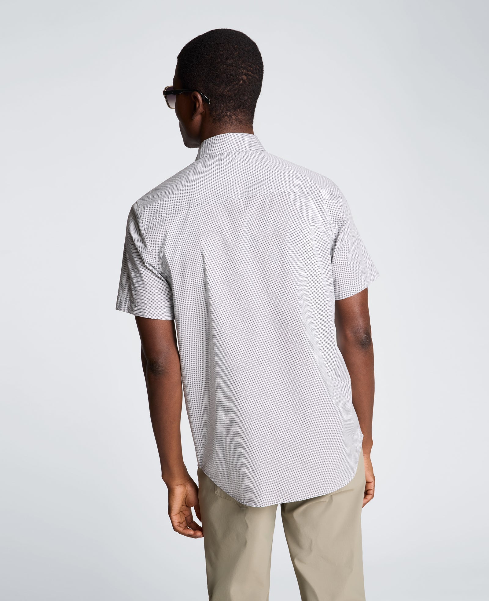 Short Sleeve Sport Shirt with Chest Pocket
