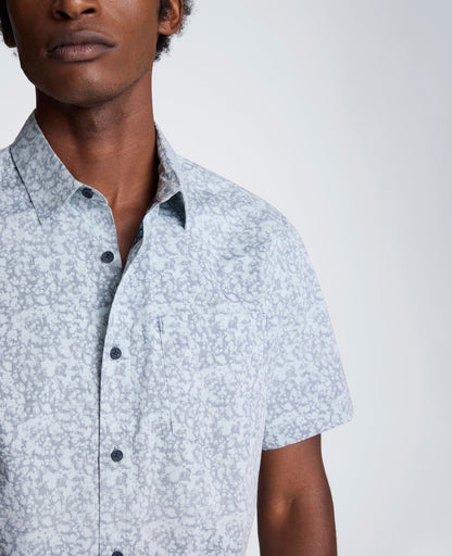 Short Sleeve Sport Shirt with Chest Pocket