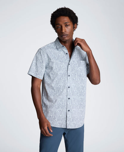 Short Sleeve Sport Shirt with Chest Pocket