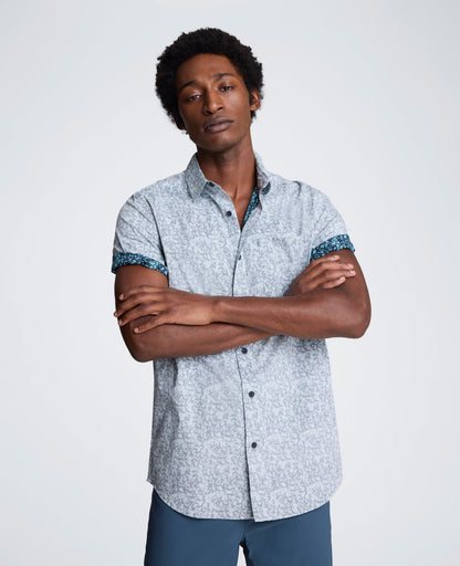 Short Sleeve Sport Shirt with Chest Pocket