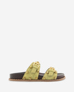 Deardra Suede Double Band Buckle Slide