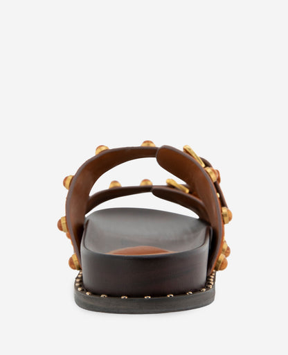 Deardra Suede Double Band Buckle Slide